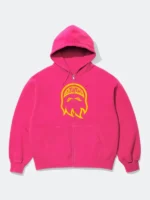 Spitfire x Supreme Hooded Sweatshirt Pink Front View