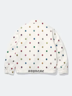 Spitfire x Supreme Work Jacket White Back View