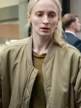 Steal 2026 Sophie Turner Bomber Jacket Front View