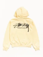 Stussy x OL Beach Roots Zip Garment Hoodie Back Look