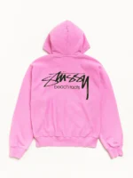 Stussy x OL Beach Roots Zip Garment Hoodie Back View