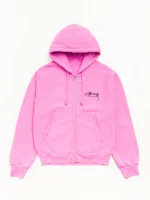 Stussy x OL Beach Roots Zip Garment Hoodie Front View