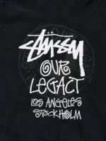 Stussy x OL Buana Black Hood Back Design View