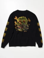 Stussy x OL Skull Long Sleeve TEE Back View