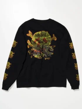 Stussy x OL Skull Long Sleeve TEE Back View