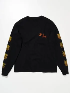 Stussy x OL Skull Long Sleeve TEE Front View