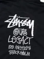 Stussy x OL Surfman Black Hood Back Design View