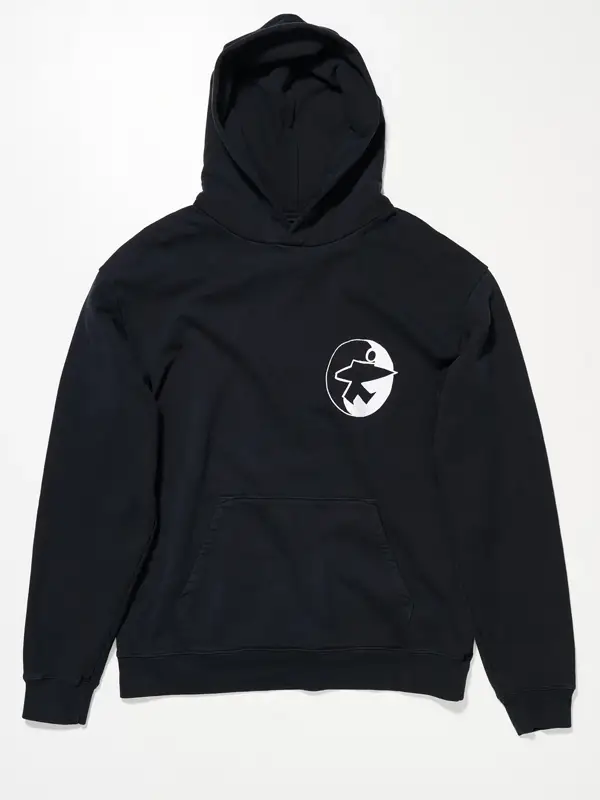 Stussy x OL Surfman Black Hood Front View Stussy x OL Surfman Black Hood Front View