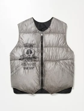 Stussy x OL x Cdw Reversible Puffer Vest Front Look