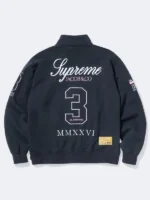 Supreme La Martina Zip Up Track Jacket Navy Back View