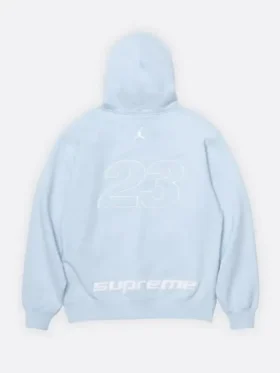 Supreme x Jordan Zip Up Hooded Back View