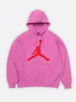 Supreme x Jordan Zip Up Hoodie Front View
