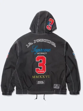 Supreme x La Martina Hooded Jacket Back View