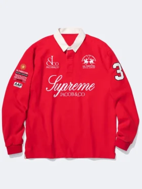 Supreme x La Martina Rugby Shirt Front View