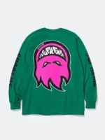 Supreme x Spitfire Long Sleeve T-Shirt Green Back View