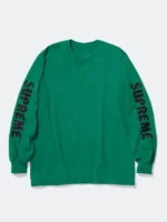 Supreme x Spitfire Long Sleeve T-Shirt Green Front View