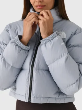 THE NORTH FACE Womens Nuptse Short Jacket Close-Up View