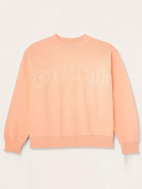 Target x Parke Mockneck Peach Sweatshirt Front View
