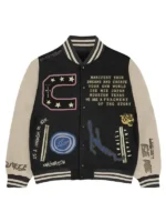 Travis Scott Cactus Jack Fragment Manifest Letterman Jacket