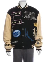 Travis Scott Cactus Jack Fragment Manifest Letterman Varsity Jacket