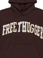 Travis Scott x Cactus Free Thugger Hoodie close-up view showing graphic detail, stitching, and fabric texture