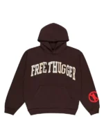 Travis Scott x Cactus Free Thugger Hoodie front view showing hood, front graphics, and relaxed fit