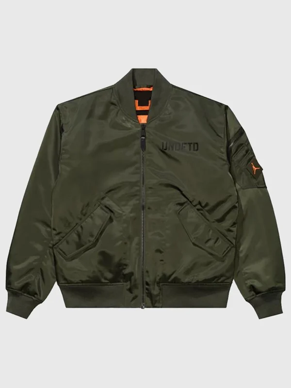 UNDEFEATED x Jordan Bomber Jacket Front View UNDEFEATED x Jordan Bomber Jacket Front View