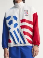 USA 94 Graphic Woven Track Top Front View