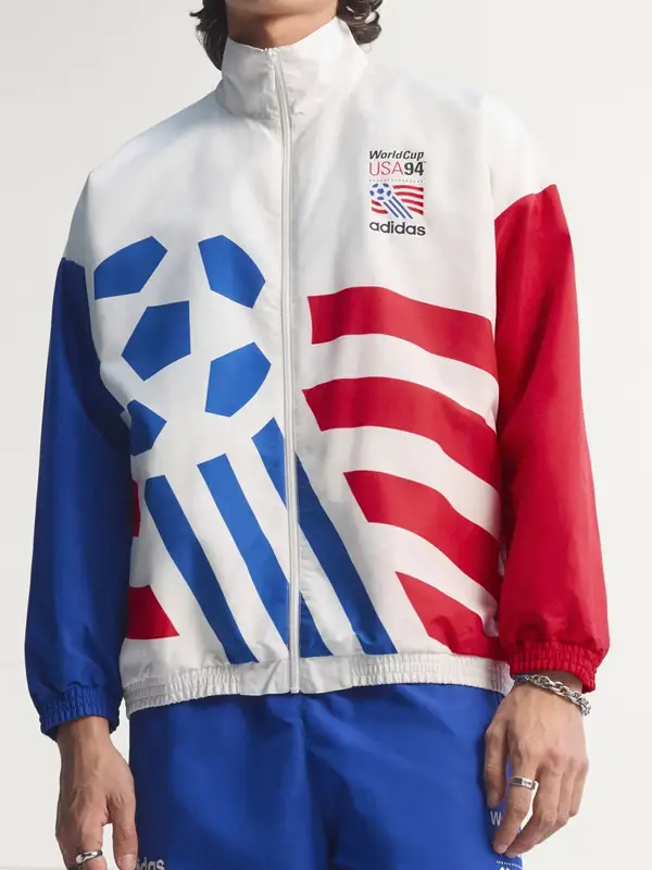 USA 94 Graphic Woven Track Top Front View USA 94 Graphic Woven Track Top Front View