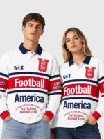 Virgil Abloh Archive Team USA Polo Shirt Couple View