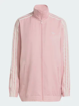 adidas Satin Ruffle 3 Firebird Track Jacket View Look