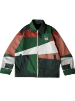 Mauro Garfias x Lacoste Mexico FIFA World Cup 2026 jacket front view green white red clay worker silhouette Croc iconography limited edition