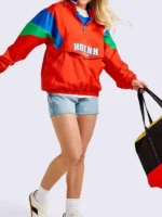 Full front presentation layout highlighting the pullover look of the Pokemon Hoenn Starter Jacket.