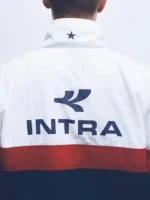 A premium standalone profile presentation of the celebrity inspired Intra Nations England Jacket shell.