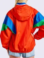 Clean rear profile view showing the uniform color layout on the back of the Pokemon Hoenn Starter Jacket.