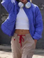 the Beach S05 Michelle Puffer Jacket Closure View