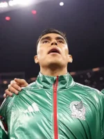 Adidas Mexico 2026 Anthem Jacket Close-Up View