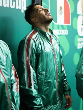 Adidas Mexico 2026 Anthem Jacket Side View