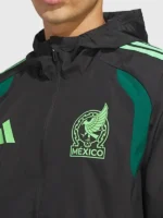 Adidas Mexico 26 Tiro All Weather Jacket Close-Up ViewAdidas Mexico 26 Tiro All Weather Jacket Close-Up View