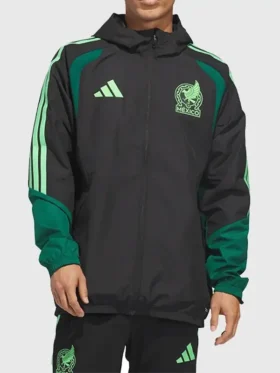 Adidas Mexico 26 Tiro All Weather Jacket Front View