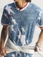 Adidas x Denim Graphic Jersey Close-Up View