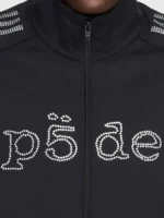 Adidas x SP5DER Rhinestone Track Jacket Close-Up View