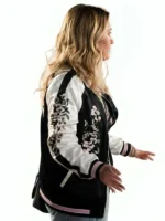 All Night Wrong Maria Bakalova Varsity Jacket Side View