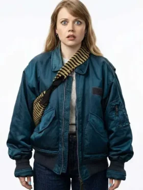 Angourie Rice Finding Emily Bomber Jacket Front View