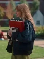 Angourie Rice Finding Emily Bomber Jacket Side View