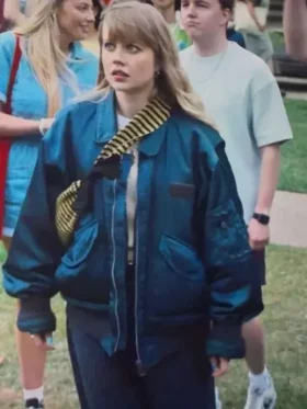 Angourie Rice Finding Emily Bomber Jacket View Look