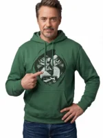 Avengers Doomsday Robert Downey Jr Green Hoodie Design View