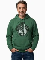 Avengers Doomsday Robert Downey Jr Green Hoodie Front View