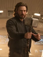 Avengers Doomsday Steve Rogers Bomber Jacket Front View
