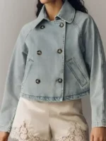 Battle On The Beach Sarah Denim Jacket Close-Up View